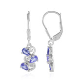 Boucles d'oreilles en argent et Tanzanite