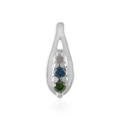 Pendentif en argent et Diamant vert I3