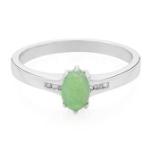 Bague en argent et Chrysoprase impériale