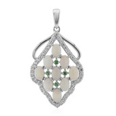 Pendentif en argent et Opale blanche