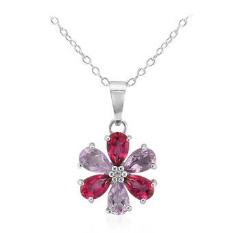 Collier B Blossom, or rose, or blanc, opale rose, nacre blanche et diamants  - Joaillerie - Collections