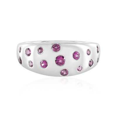 Bague en argent et Grenat Rhodolite