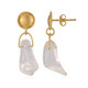 Boucles d'oreilles en argent et Quartz blanc