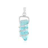 Pendentif en argent et Quartz bleu ciel (MONOSONO COLLECTION)