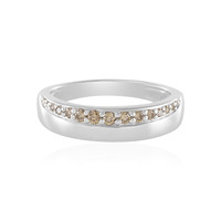 Bague en argent et Diamant champagne I2