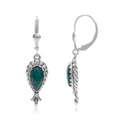 Boucles d'oreilles en argent et Chrysocolle (Desert Chic)