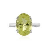 Bague en argent et Quartz citron