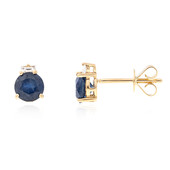 Boucles d'oreilles en or et Saphir bleu de Ceylan (CIRARI)