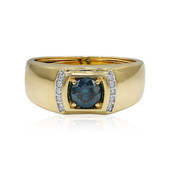 Bague en or et Diamant VS1 bleu (Annette)