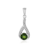 Pendentif en argent et Diopside de Russie