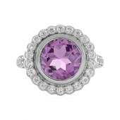 Bague en argent et Améthyste Rose de France