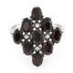 Bague en argent et Zircon chocolat