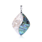 Pendentif en argent et Coquillage d'Abalone