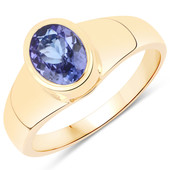 Bague en or et Tanzanite