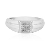 Bague en argent et Diamant PK (J)