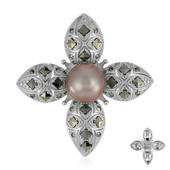 Broche en argent et Perle Ming (Annette classic)