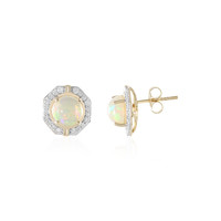 Boucles d'oreilles en or et Opale Welo (D'vyere)