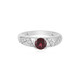 Bague en argent et Grenat Rhodolite framboise