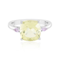 Bague en argent et Quartz citron