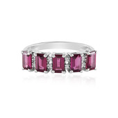 Bague en argent et Grenat Rhodolite