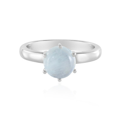 Bague en argent et Aigue-marine du Brésil