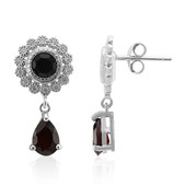 Boucles d'oreilles en argent et Grenat