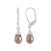 Boucles d'oreilles en argent et Quartz fumé