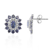 Boucles d'oreilles en argent et Tanzanite