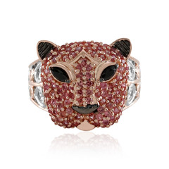 Bague en argent et Spinelle noir (Gems en Vogue)