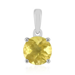 Pendentif en argent et Fluorite jaune