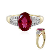 Bague en or et Rubellite AAA de Cruzeiro (D'vyere)