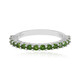 Bague en argent et Diopside de Russie