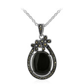 Collier en argent et Onyx noir