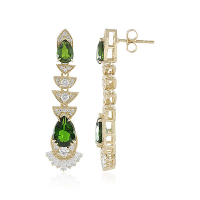 Boucles d'oreilles en or et Diopside de Russie (Adela Gold)