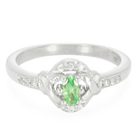 Bague en argent et Grenat Tsavorite