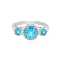 Bague en argent et Topaze Paraiba