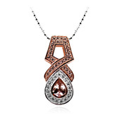 Collier en argent et Morganite (Dallas Prince Designs)