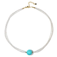 Collier en argent et Amazonite