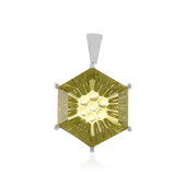 Pendentif en argent et Quartz citron