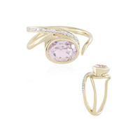 Bague en or et Kunzite (de Melo)