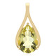 Pendentif en argent et Citrine jaune citron