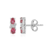 Boucles d'oreilles en argent et Tourmaline rose