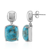 Boucles d'oreilles en argent et Turquoise