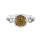 Bague en argent et Zircon jaune