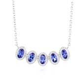 Collier en argent et Tanzanite