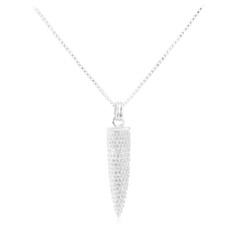 Collier en argent et Topaze blanche