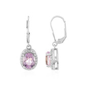 Boucles d'oreilles en argent et Kunzite