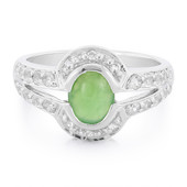 Bague en argent et Chrysoprase impériale