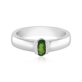 Bague en argent et Diopside de Russie