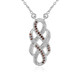 Collier en argent et Diamant chocolat I3